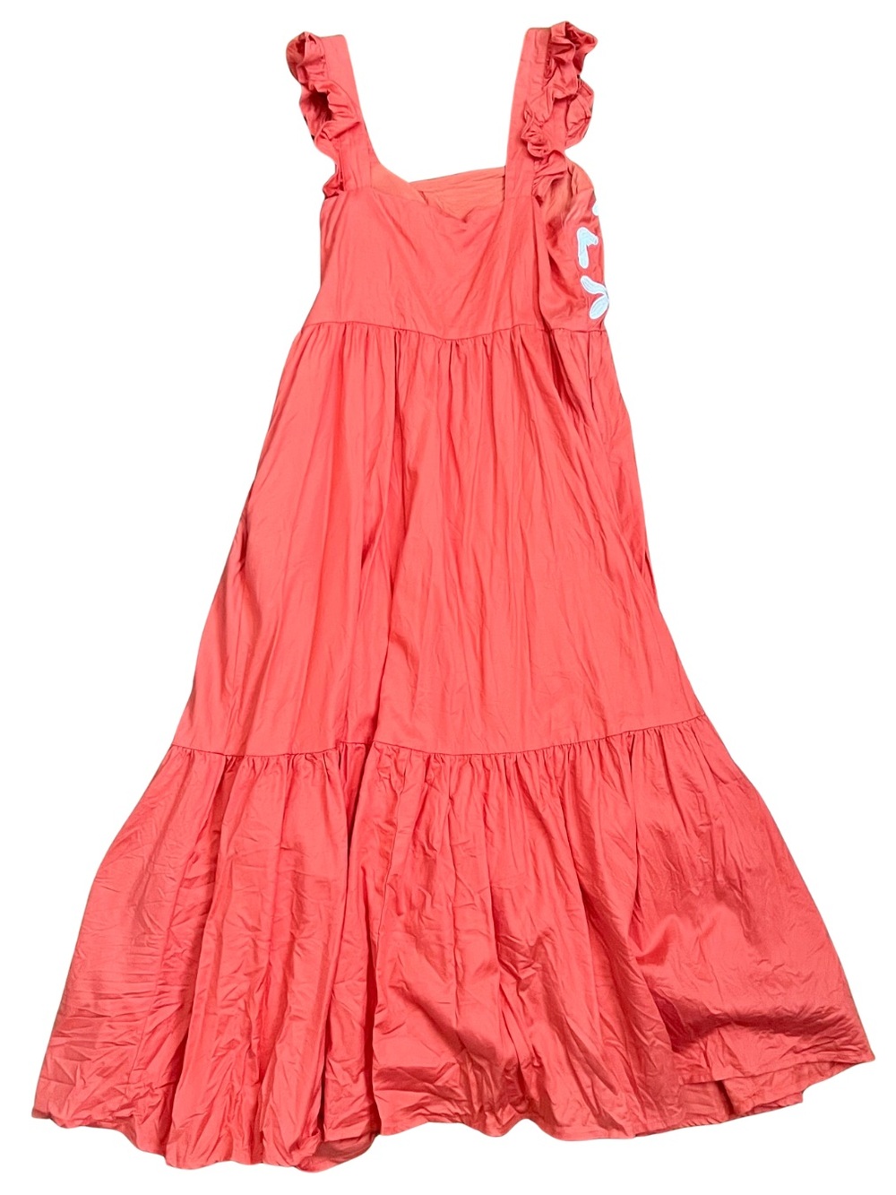 Crosby by Mollie Burch Coral Embroidered Maxi Dress XS - Picture 7 of 7